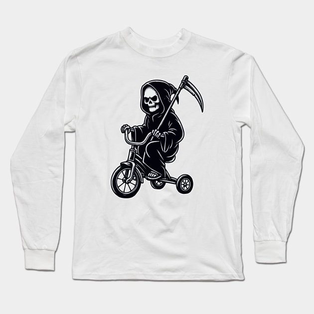 Tricycle Reaper Long Sleeve T-Shirt by fikriamrullah